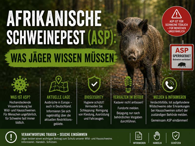 Afrikanische Schweinepest: Was Jäger 2026 wissen müssen