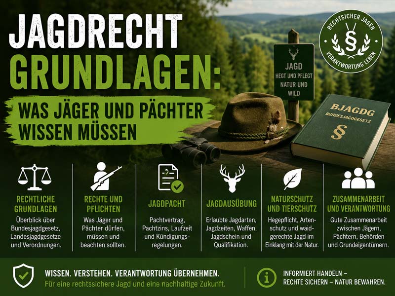 Jagdrecht Grundlagen für Pächter und Jäger