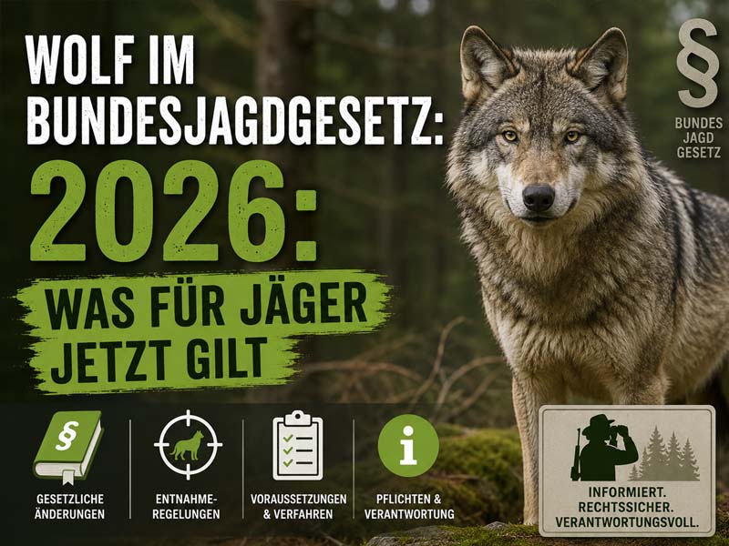 Wolf im Bundesjagdgesetz 2026